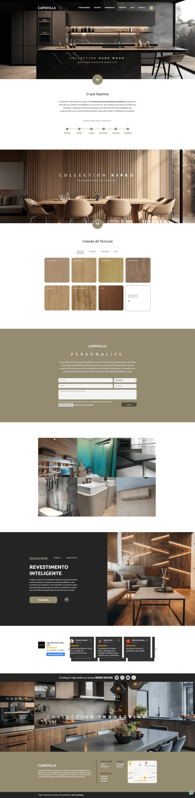Website Capovilla Texture
