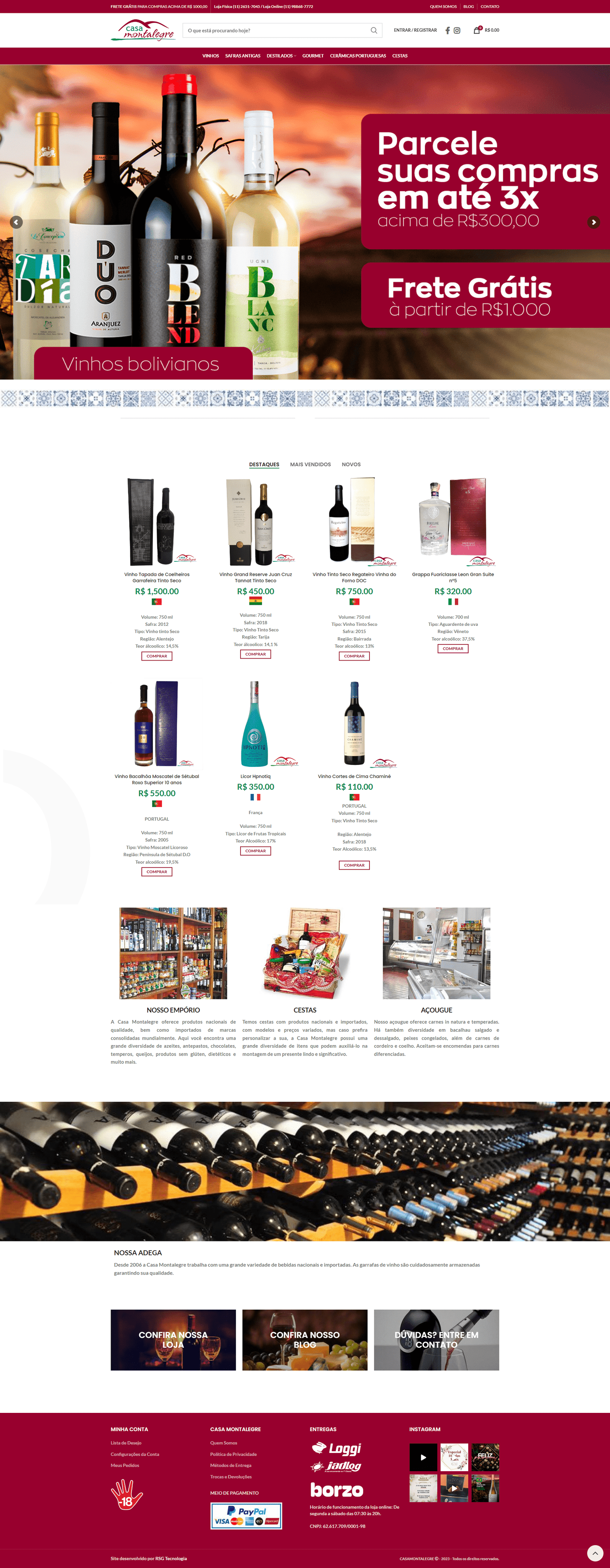Website Casa Montalegre