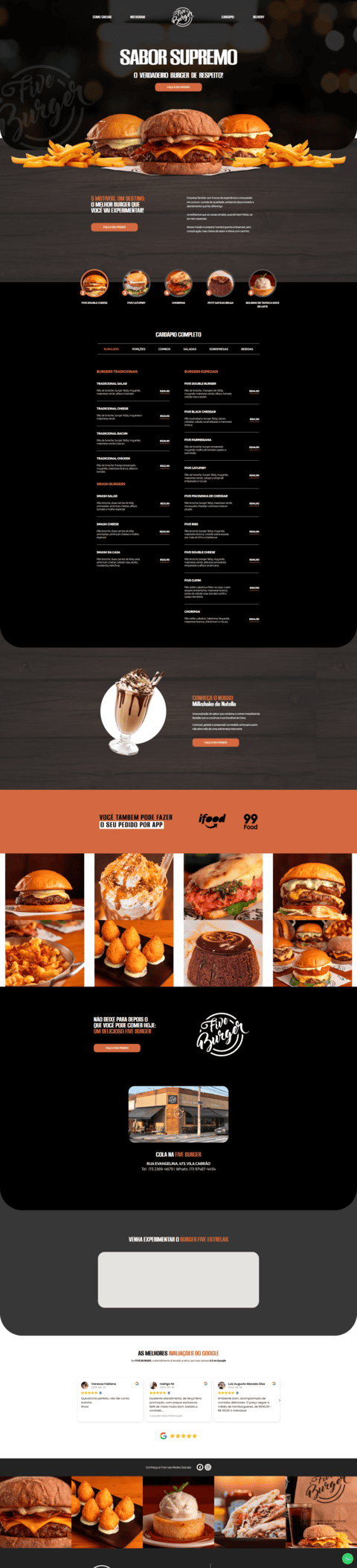 Website Five Burger SP